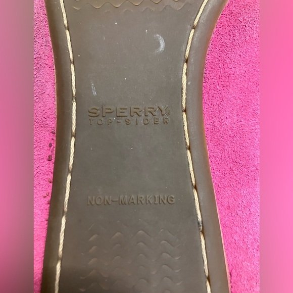 Sperry Top-Sider Women's Pink Suede Leather Moccasins Shoes Slippers Size 8.5 - Picture 8 of 11